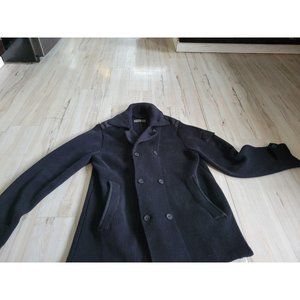 Men's rogue State XL jacket moto coat knit black f‎
